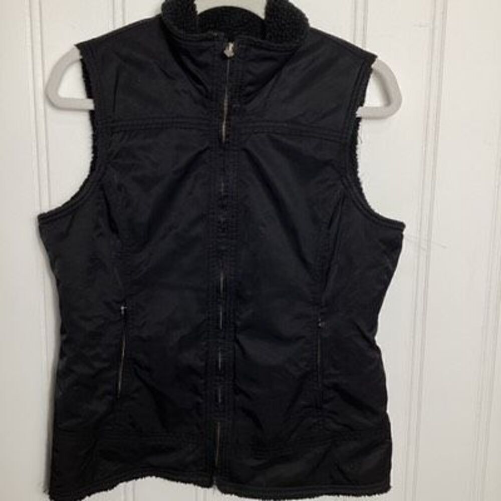 Ariat Womens Black Full Zip Nylon Vest Sz SP